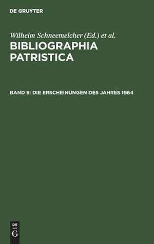 Die Erscheinungen des Jahres 1964