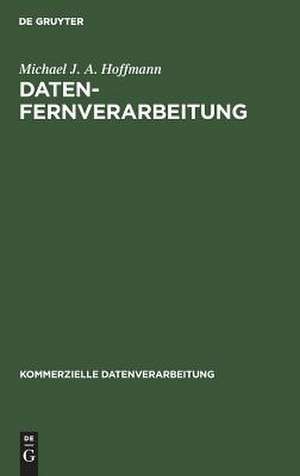 Datenfernverarbeitung: Verkehrsarten und Wirtschaftlichkeit der Datenübertragung de Michael J. A. Hoffmann