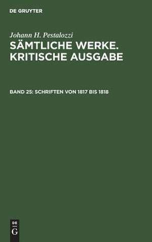 Schriften von 1817 bis 1818 de Emanuel Dejung