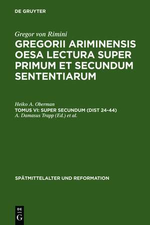 Super Secundum (Dist 24-44) de Heiko A. Oberman