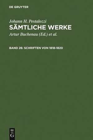 Schriften von 1818–1820 de Emanuel Dejung