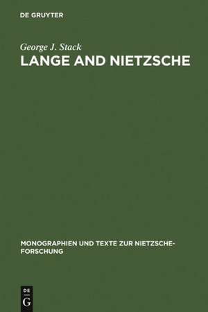 Lange and Nietzsche de George J. Stack