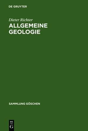 Allgemeine Geologie de Dieter Richter