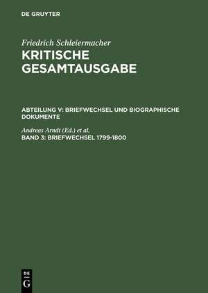 Briefwechsel 1799–1800: (Briefe 553–849) de Andreas Arndt