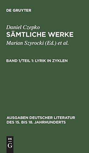 Lyrik in Zyklen: Tl 1 de Ulrich Seelbach