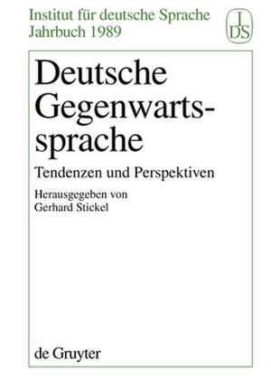 Deutsche Gegenwartssprache de Gerhard Stickel