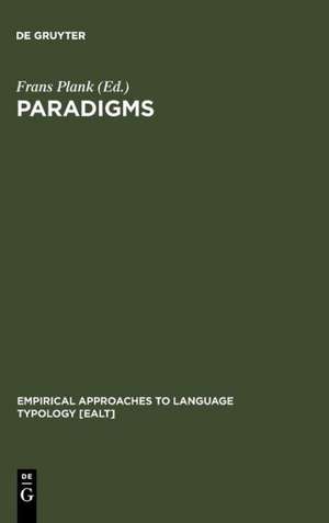 Paradigms: The Economy of Inflection de Frans Plank