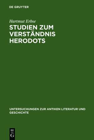 Studien zum Verständnis Herodots de Hartmut Erbse