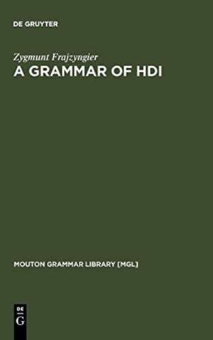 A Grammar of Hdi de Zygmunt Frajzyngier