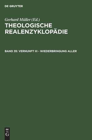 Vernunft III - Wiederbringung aller de Gerhard Müller