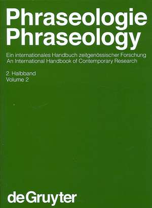 Phraseologie / Phraseology. Volume 2 de Harald Burger