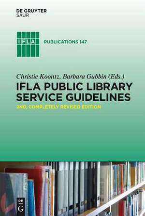 IFLA Public Library Service Guidelines de Christie Koontz