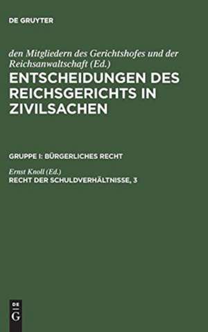 Recht der Schuldverhältnisse, 3 de Ernst Knoll