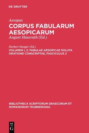 Fabulae Aesopicae soluta oratione conscriptae de Aesopus