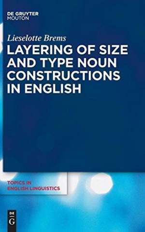 Layering of Size and Type Noun Constructions in English de Lieselotte Brems