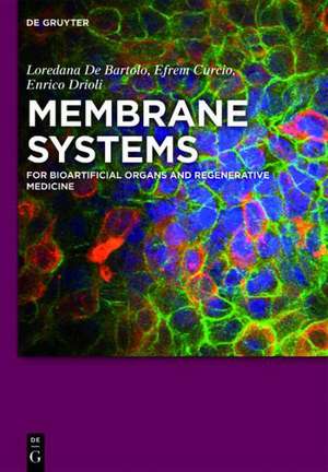 Membrane Systems: For Bioartificial Organs and Regenerative Medicine de Loredana De Bartolo