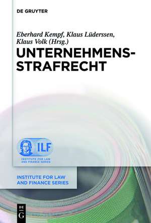 Unternehmensstrafrecht de Eberhard Kempf