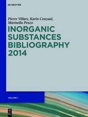 Inorganic Substances Bibliography de Pierre Villars