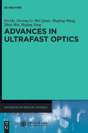 Advances in Ultrafast Optics de Shaoqun Zeng