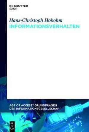 Informationsverhalten de Hans-Christoph Hobohm