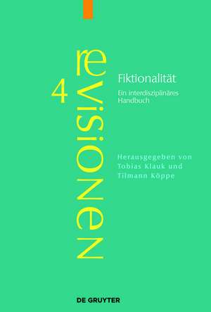 Fiktionalität: Ein interdisziplinäres Handbuch de Tobias Klauk