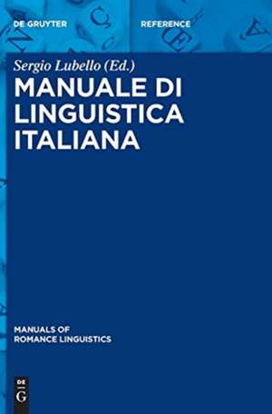 Manuale di linguistica italiana de Sergio Lubello