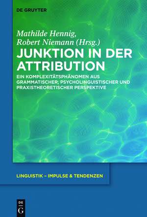 Junktion in der Attribution: Ein Komplexitätsphänomen aus grammatischer, psycholinguistischer und praxistheoretischer Perspektive de Mathilde Hennig