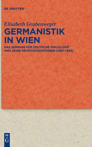 Germanistik in Wien de Elisabeth Grabenweger