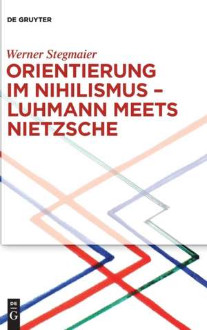 Orientierung Im Nihilismus Luhmann Meets Nietzsche: Historisch-Kritische Ausgabe de Werner Stegmaier