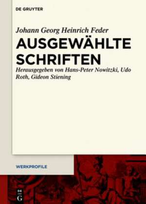 Ausgewählte Schriften de Johann Georg Heinrich Feder