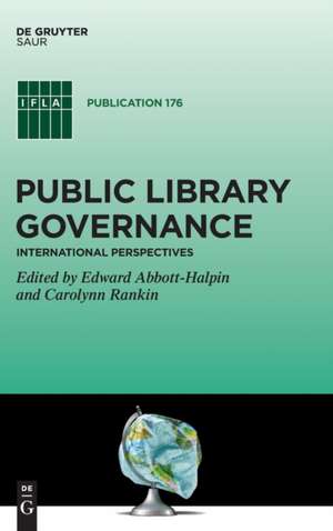 Public Library Governance de Edward Abbott-Halpin