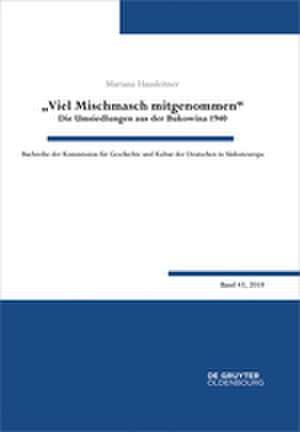 "Viel Mischmasch mitgenommen" de Mariana Hausleitner