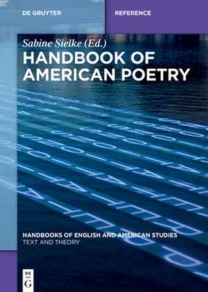 Handbook of American Poetry de Sabine Sielke