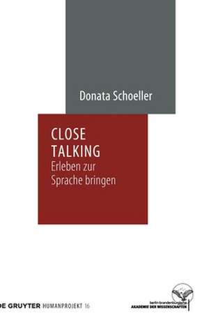 Close Talking de Donata Schoeller