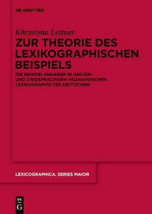 Zur Theorie des lexikographischen Beispiels de Khrystyna Lettner