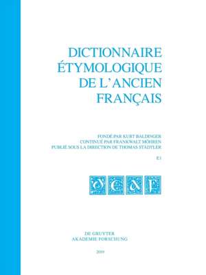 Dictionnaire étymologique de l¿ancien français (DEAF), Fasc. 1, Dictionnaire étymologique de l¿ancien français (DEAF) Fasc. 1 de Kurt Baldinger