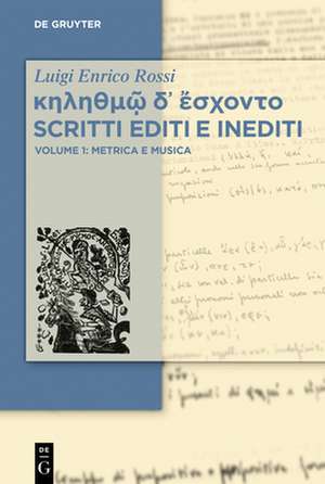 Metrica e Musica - Scritti editi e inediti de Luigi Enrico Rossi