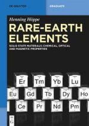 Rare-Earth Elements de Henning Höppe