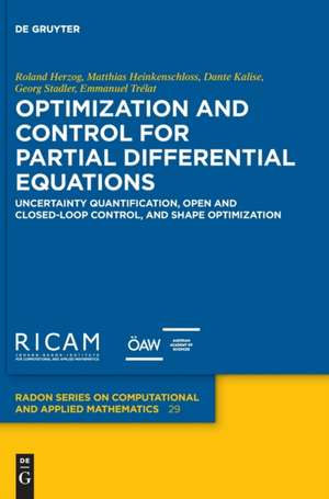 Optimization and Control for Partial Differential Equations