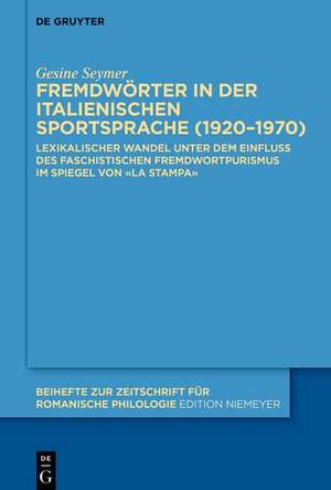 Seymer, G: Fremdwörter in der italienischen Sportsprache (19