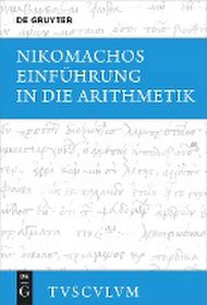 Einführung in die Arithmetik de Nikomachos