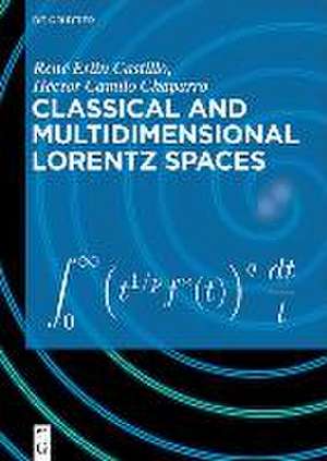 Classical and Multidimensional Lorentz Spaces de René Erlin Castillo