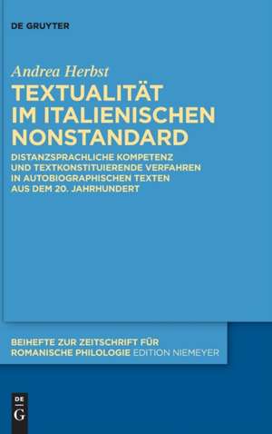 Herbst, A: Textualität im italienischen Nonstandard