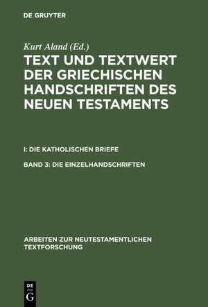 Die Einzelhandschriften de Kurt Aland
