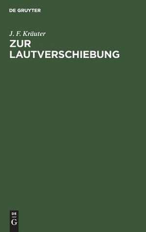 Zur Lautverschiebung de J. F. Kräuter