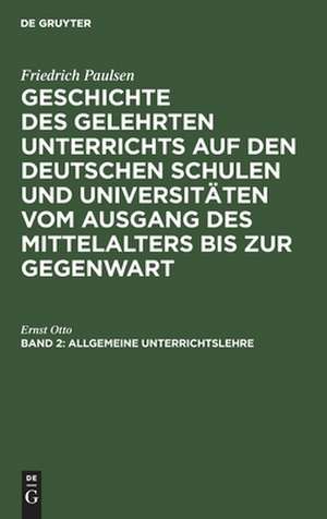 Allgemeine Unterrichtslehre de Ernst Otto