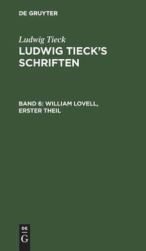 [Schriften] Ludwig Tieck's Schriften: Bd. 6 de Ludwig Tieck