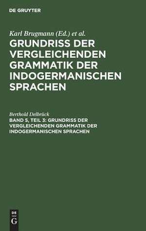 Vergleichende Syntax der indogermanischen Sprachen: 3 de Berthold Delbrück