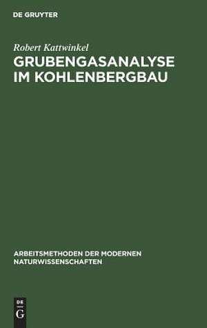 Grubengasanalyse im Kohlenbergbau de Robert Kattwinkel