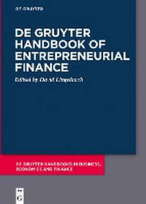 De Gruyter Handbook of Entrepreneurial Finance de David Lingelbach